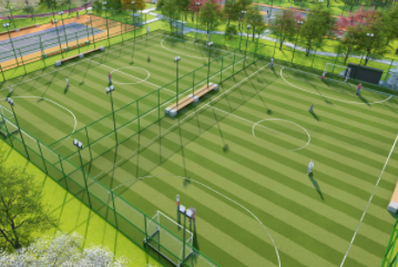 智慧體育公園-籠式足球場